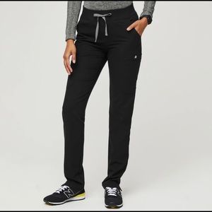 FIGS Black Yola Skinny Scrub Pants Size Small Petite